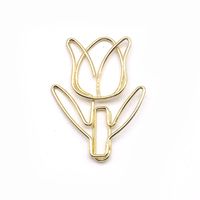 1 Piece Solid Color Class Learning Metal Pastoral Paper Clip sku image 1