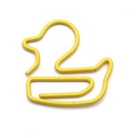 1 Piece Animal Solid Color Class Learning School Plastic Cute Paper Clip sku image 1