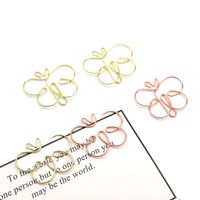 1 Piece Solid Color Class Learning School Metal Pastoral Paper Clip main image 1