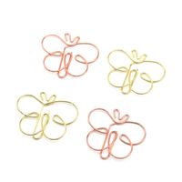 1 Piece Solid Color Class Learning School Metal Pastoral Paper Clip main image 2