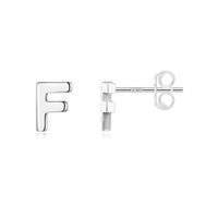 1 Pair Simple Style Letter Plating Sterling Silver 14k Gold Plated Ear Studs sku image 21
