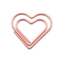 1 Piece Solid Color Class Learning Metal Cute Paper Clip sku image 2