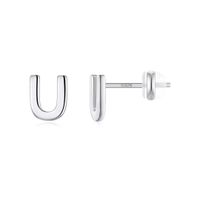 1 Pair Simple Style Letter Plating Sterling Silver 14k Gold Plated Ear Studs sku image 22