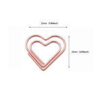1 Piece Solid Color Class Learning Metal Cute Paper Clip main image 2