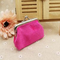 Women's Solid Color Corduroy Hook Loop Kids Wallets main image 5