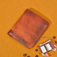 Männer Einfarbig Leder Flip-cover Brieftaschen sku image 7