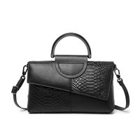 Women's Medium Pu Leather Solid Color Vintage Style Square Zipper Envelope Bag main image 3