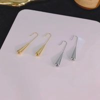 1 Pair Ig Style Elegant French Style Water Droplets Plating Stainless Steel 18k Gold Plated Ear Hook main image 4