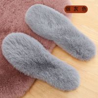 Solid Color Shoe Accessories Artificial Wool Winter Insoles sku image 6