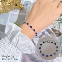 Style Simple Forme De Cœur Acier Au Titane Placage Bracelets main image 3