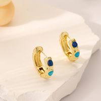 1 Pair Elegant Multicolor Enamel Plating Alloy Earrings main image 3