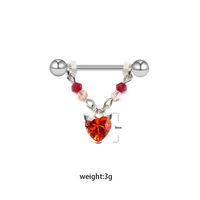 Sweet Plant Heart Shape Wings Stainless Steel Alloy White Gold Plated Gold Plated Zircon Body Chain In Bulk sku image 5
