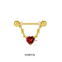 Sweet Plant Heart Shape Wings Stainless Steel Alloy White Gold Plated Gold Plated Zircon Body Chain In Bulk sku image 6