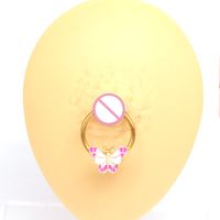 Sweet Plant Heart Shape Wings Stainless Steel Alloy White Gold Plated Gold Plated Zircon Body Chain In Bulk main image 8