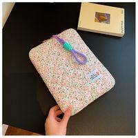 Women's Oxford Cloth Ditsy Floral Cute Square Zipper Laptop Bag main image 3