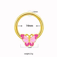 Sweet Plant Heart Shape Wings Stainless Steel Alloy White Gold Plated Gold Plated Zircon Body Chain In Bulk sku image 2