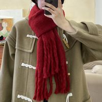 Women's Simple Style Solid Color Acrylic Scarf main image 2