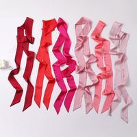 Women's Simple Style Solid Color Polyester Silk Scarf main image 5