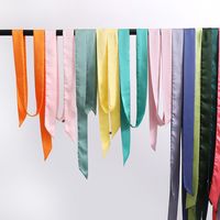 Women's Simple Style Solid Color Polyester Silk Scarf main image 6