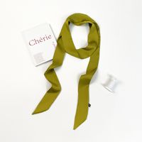 Women's Simple Style Solid Color Polyester Silk Scarf sku image 2