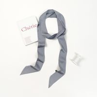 Women's Simple Style Solid Color Polyester Silk Scarf sku image 4