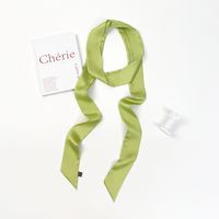 Women's Simple Style Solid Color Polyester Silk Scarf sku image 17