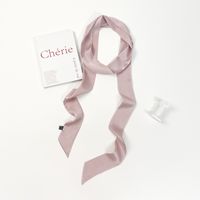 Women's Simple Style Solid Color Polyester Silk Scarf sku image 24