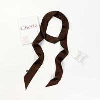 Women's Simple Style Solid Color Polyester Silk Scarf sku image 25