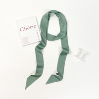 Women's Simple Style Solid Color Polyester Silk Scarf sku image 26