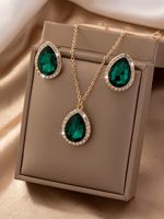 Lady Solid Color Alloy Plating Gold Plated Women's Pendant Necklace sku image 2