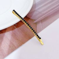 Women's Simple Style Geometric Alloy Plating Inlay Rhinestones Hair Clip main image 4