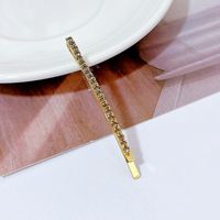 Women's Simple Style Geometric Alloy Plating Inlay Rhinestones Hair Clip sku image 5