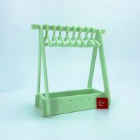 Cute Simple Style Solid Color Plastic Jewelry Rack sku image 2