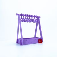 Cute Simple Style Solid Color Plastic Jewelry Rack sku image 3