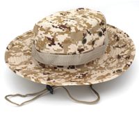 Adults Casual Solid Color Camouflage Flat Eaves Bucket Hat sku image 1