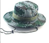 Adults Casual Solid Color Camouflage Flat Eaves Bucket Hat sku image 5