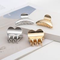 Women's Simple Style Solid Color Metal Plating Hair Claws main image 5