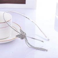 Women's Simple Style Butterfly Metal Inlay Zircon Hair Band main image 3