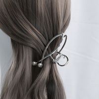 Women's Classic Style Solid Color Metal Plating Hair Claws main image 1