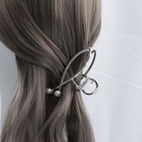 Women's Classic Style Solid Color Metal Plating Hair Claws main image 6