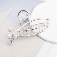 Women's Classic Style Solid Color Metal Plating Hair Claws main image 3