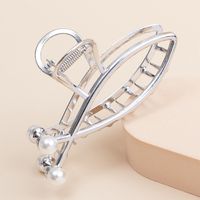 Women's Classic Style Solid Color Metal Plating Hair Claws main image 5