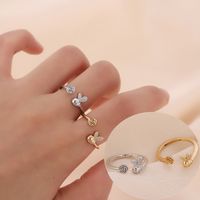 Simple Style Bee Copper Plating Open Rings main image 1