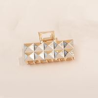 Women's Simple Style Square Metal Plating Hair Claws main image 4