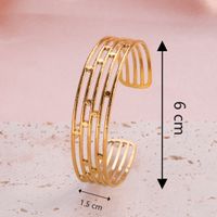 Casual Classic Style C Shape Lines Snake 304 Stainless Steel 18K Gold Plated Bangle In Bulk main image 3