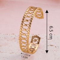 Casual Classic Style C Shape Lines Snake 304 Stainless Steel 18K Gold Plated Bangle In Bulk main image 4