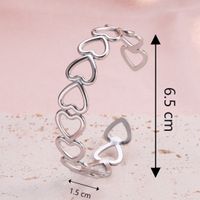 Casual Classic Style C Shape Lines Stainless Steel Plating Gold Plated Silver Plated Bangle sku image 4