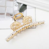 Women's Simple Style Bow Knot Metal Plating Hair Claws main image 2