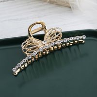 Women's Simple Style Bow Knot Metal Plating Hair Claws sku image 2
