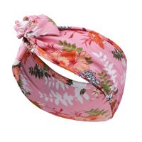 Streetwear Solid Color Flower Cloth Rib-knit Hair Band 1 Piece sku image 6